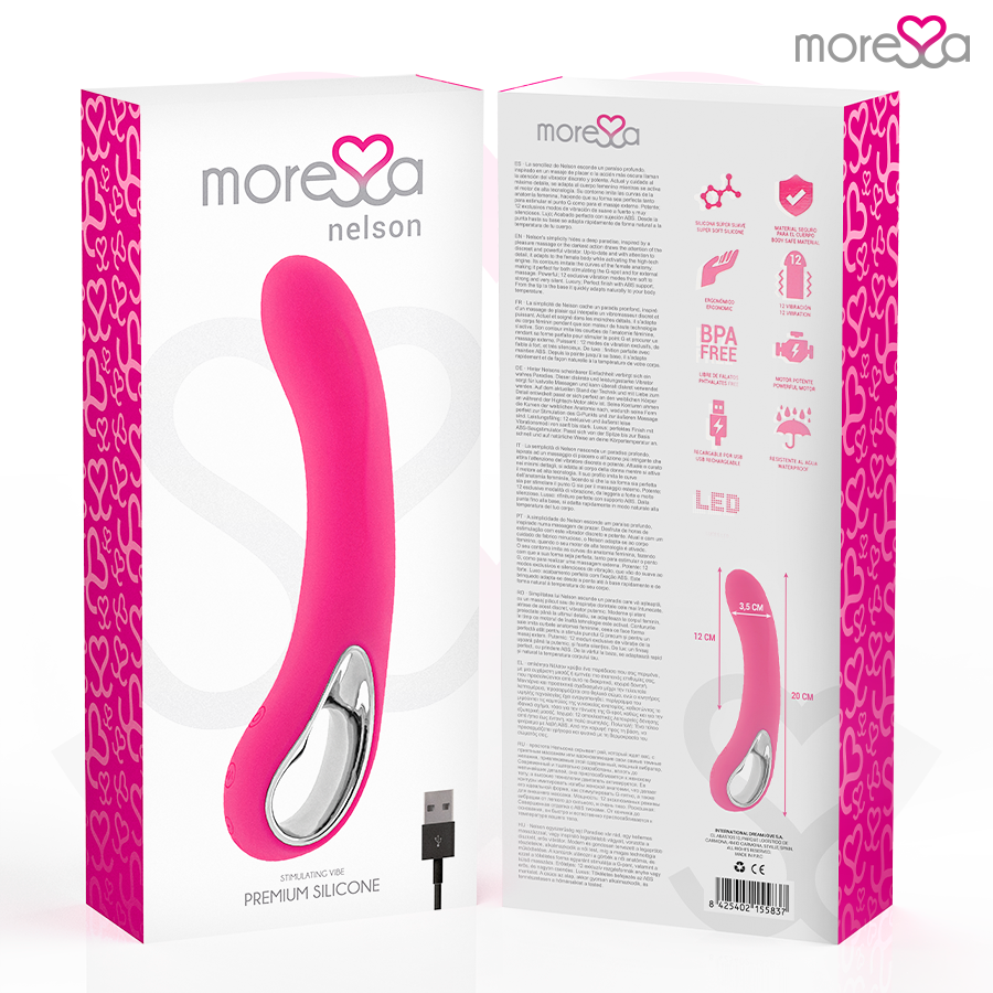 MORESSA - NELSON PREMIUM SILICONE RICARICABILE - MORESSA | Lingerie Harness Boutique