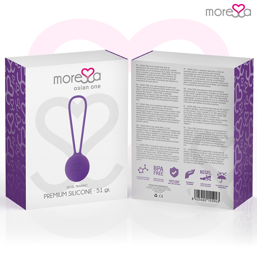 MORESSA - OSIAN ONE PREMIUM SILICONE LILLA - MORESSA | Lingerie Harness Boutique