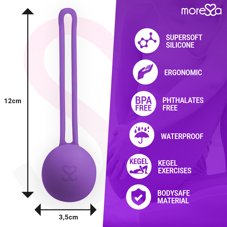 MORESSA - OSIAN ONE PREMIUM SILICONE LILLA - MORESSA | Lingerie Harness Boutique