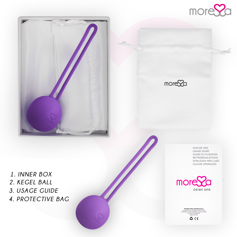 MORESSA - OSIAN ONE PREMIUM SILICONE LILLA - MORESSA | Lingerie Harness Boutique