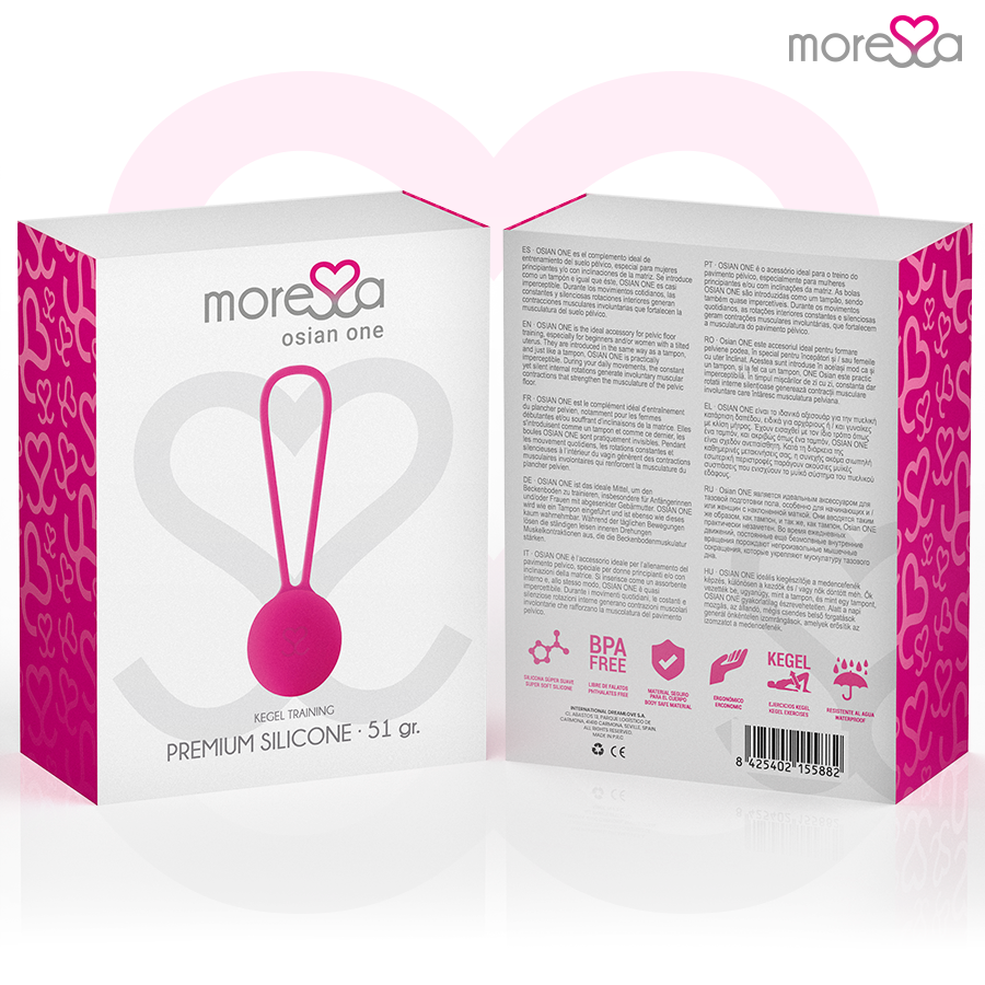 MORESSA - OSIAN ONE PREMIUM SILICONE ROSA - MORESSA | Lingerie Harness Boutique