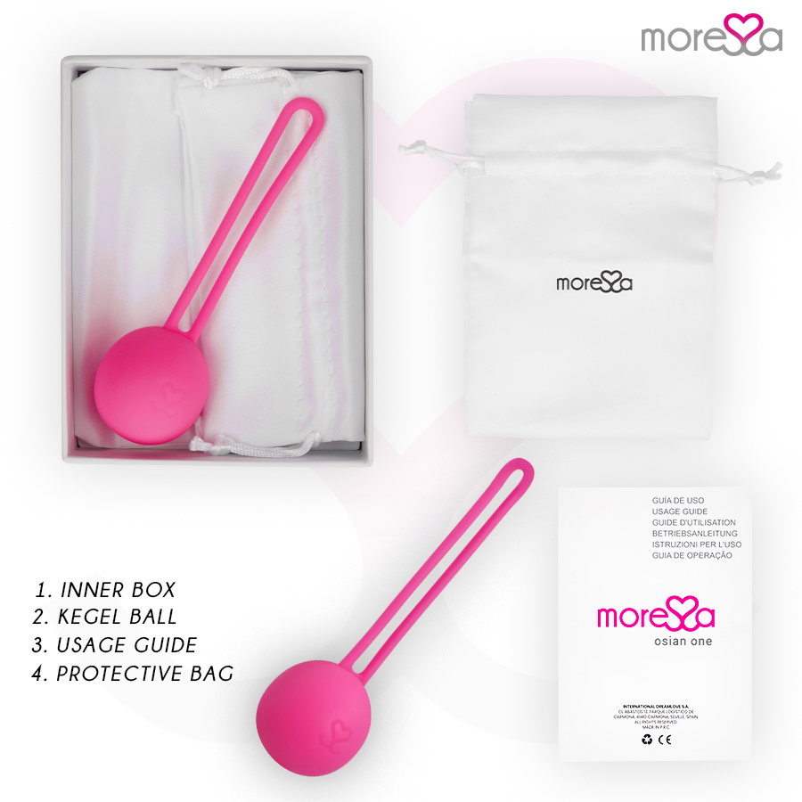 MORESSA - OSIAN ONE PREMIUM SILICONE ROSA - MORESSA | Lingerie Harness Boutique