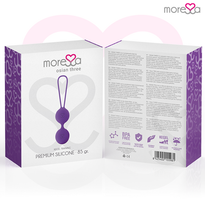 MORESSA - OSIAN TRE PREMIUM SILICONE LILLA - MORESSA | Lingerie Harness Boutique