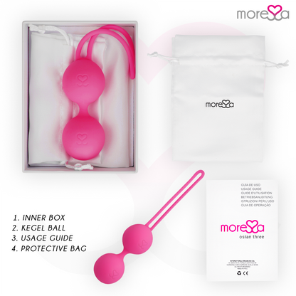MORESSA - OSIAN TRE PREMIUM SILICONE ROSA - MORESSA | Lingerie Harness Boutique