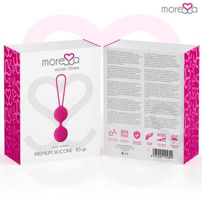 MORESSA - OSIAN TRE PREMIUM SILICONE ROSA - MORESSA | Lingerie Harness Boutique