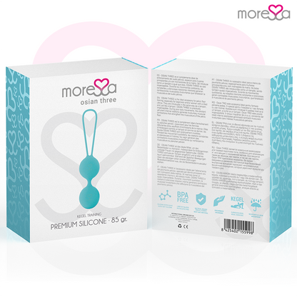 MORESSA - OSIAN TRE SILICONE PREMIUM TURCHESE - MORESSA | Lingerie Harness Boutique