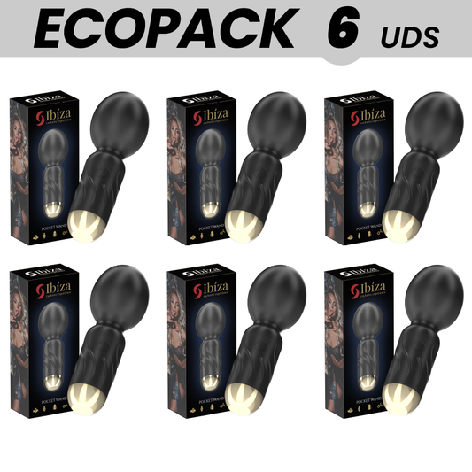 ECOPACKS 6 UNITÀ - VIBRATORE A BACCHETTA TASCABILE IBIZA - IBIZA TECHNOLOGY | Lingerie Harness Boutique