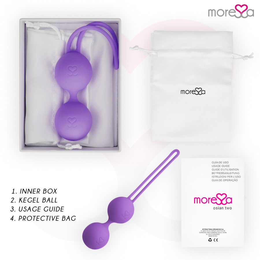 MORESSA - OSIAN DUE SILICONE PREMIUM LILLA - MORESSA | Lingerie Harness Boutique