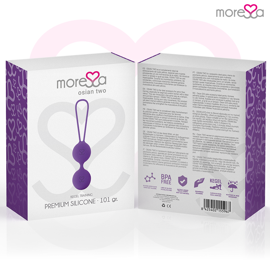 MORESSA - OSIAN DUE SILICONE PREMIUM LILLA - MORESSA | Lingerie Harness Boutique