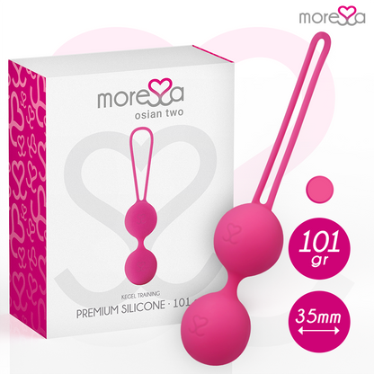 MORESSA - OSIAN DUE SILICONE PREMIUM ROSA - MORESSA | Lingerie Harness Boutique