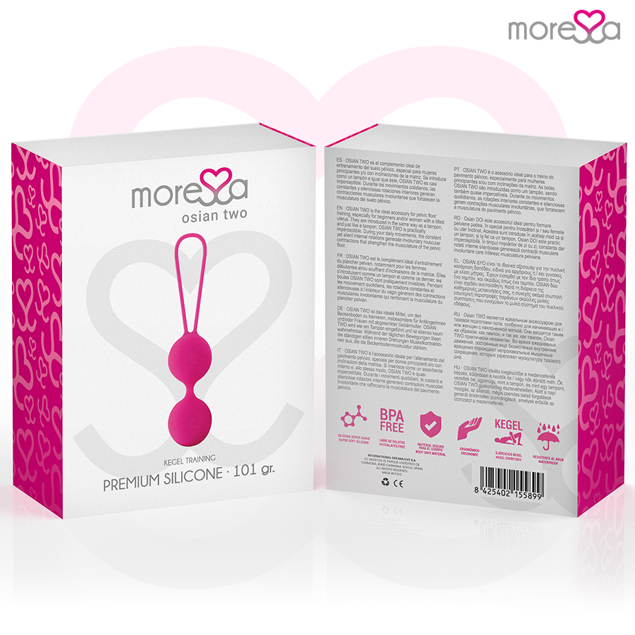 MORESSA - OSIAN DUE SILICONE PREMIUM ROSA - MORESSA | Lingerie Harness Boutique