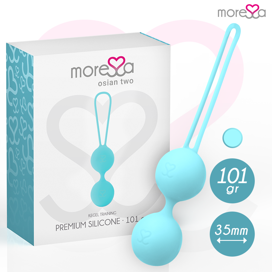 MORESSA - OSIAN DUE SILICONE PREMIUM TURCHESE - MORESSA | Lingerie Harness Boutique