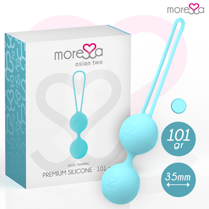 MORESSA - OSIAN DUE SILICONE PREMIUM TURCHESE - MORESSA | Lingerie Harness Boutique