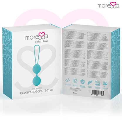 MORESSA - OSIAN DUE SILICONE PREMIUM TURCHESE - MORESSA | Lingerie Harness Boutique