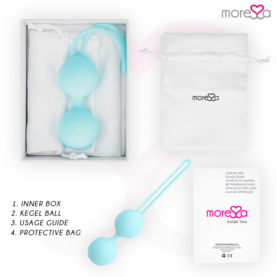 MORESSA - OSIAN DUE SILICONE PREMIUM TURCHESE - MORESSA | Lingerie Harness Boutique
