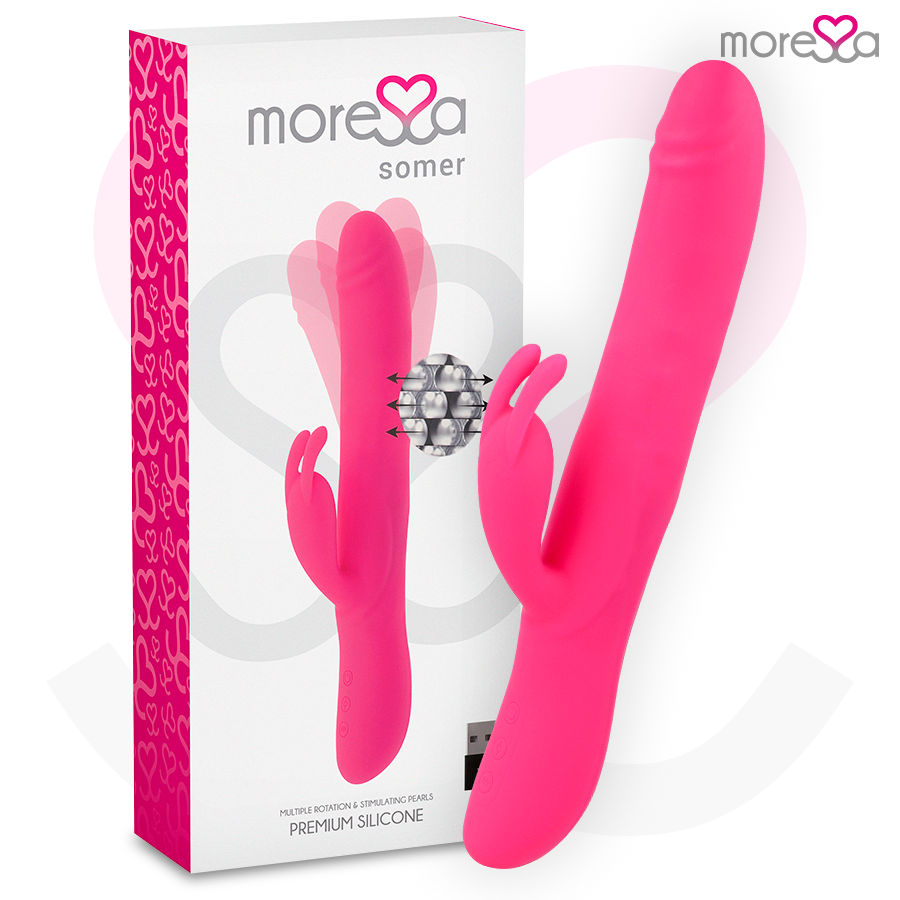 MORESSA - VIBRATORE SOMER PREMIUM A ROTAZIONE MULTIPLA - MORESSA | Lingerie Harness Boutique