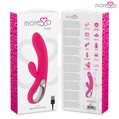 MORESSA - TROY PREMIUM SILICONE RICARICABILE - MORESSA | Lingerie Harness Boutique