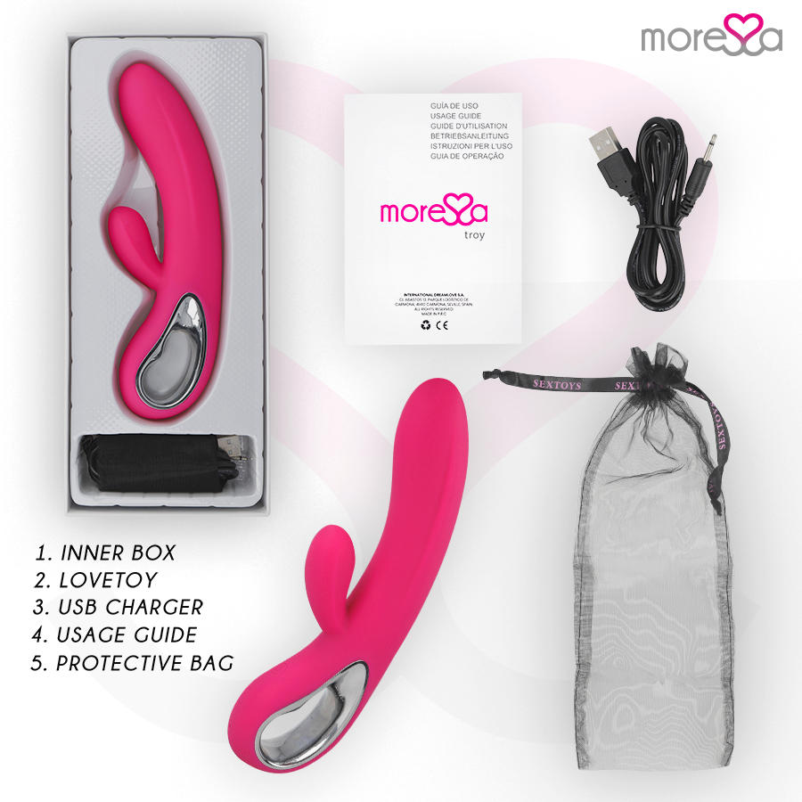 MORESSA - TROY PREMIUM SILICONE RICARICABILE - MORESSA | Lingerie Harness Boutique