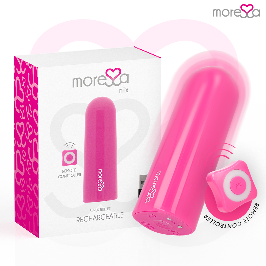 MORESSA - TELECOMANDO VIBRATORE NIX ROSA - MORESSA | Lingerie Harness Boutique