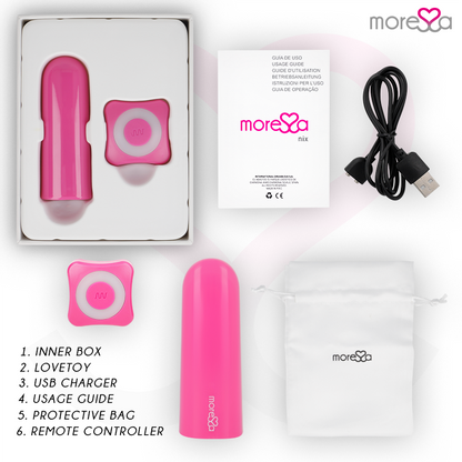 MORESSA - TELECOMANDO VIBRATORE NIX ROSA - MORESSA | Lingerie Harness Boutique