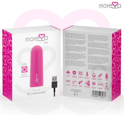 MORESSA - TELECOMANDO VIBRATORE NIX ROSA - MORESSA | Lingerie Harness Boutique