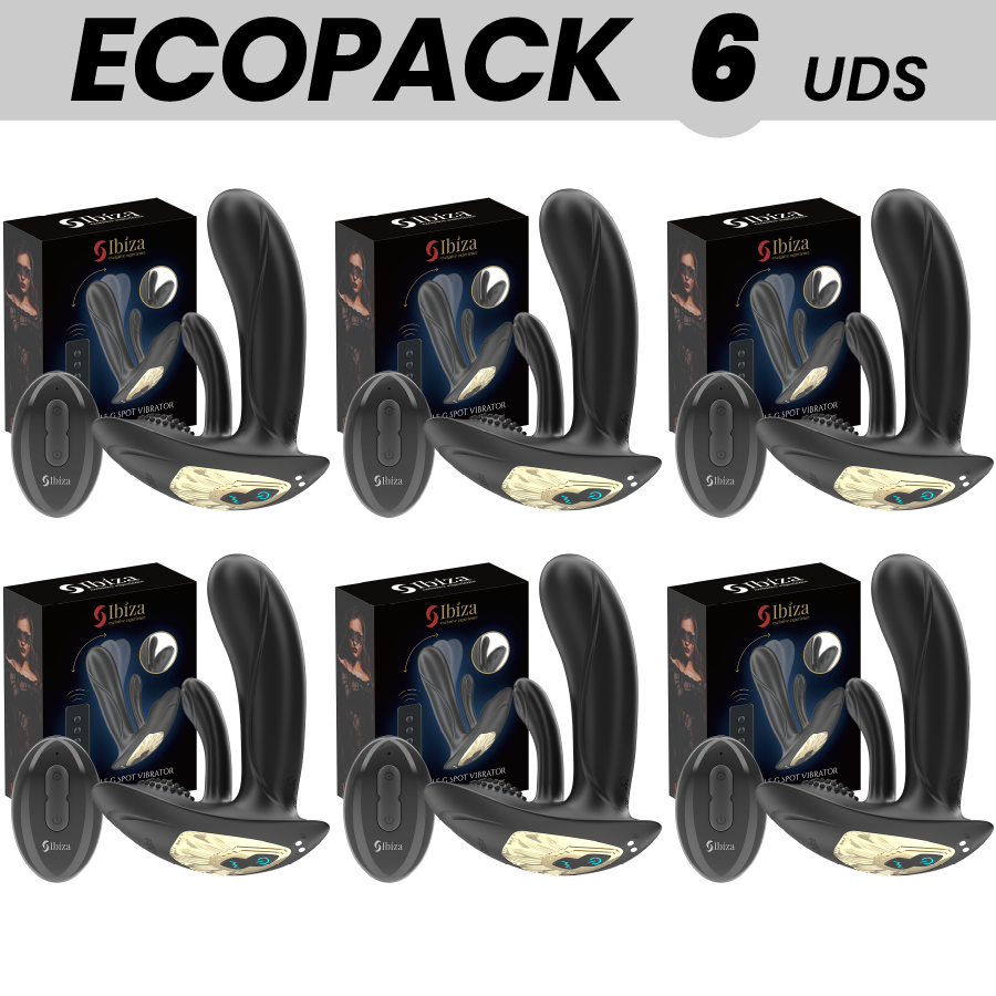 ECOPACKS 6 UNITÀ - VIBRATORE INDOSSABILE IBIZA CON STIMOLAZIONE DEL PUNTO G E DEL CLITORIDE CON TELECOMANDO - IBIZA TECHNOLOGY | Lingerie Harness Boutique