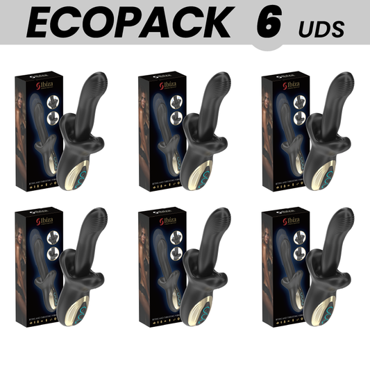 ECOPACKS 6 UNITÀ - IBIZA VIBRATORE POTENTE CON EFFETTO SPINTA E MORSO - IBIZA TECHNOLOGY | Lingerie Harness Boutique