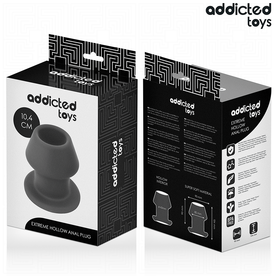 ADDICTED TOYS - EXTREME HOLLOW ANAL PLUG TAGLIA L 10,4 CM - ADDICTED TOYS | Lingerie Harness Boutique