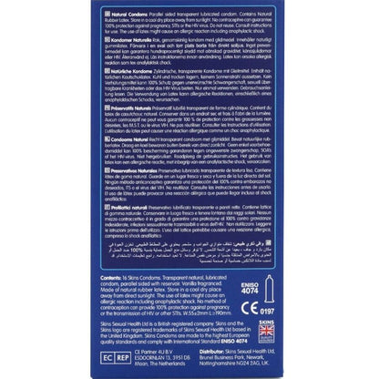 SKINS - PRESERVATIVI NATURALI PREMIUM CONFEZIONE DA 16 - SKINS | Lingerie Harness Boutique