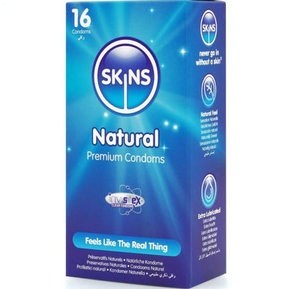 SKINS - PRESERVATIVI NATURALI PREMIUM CONFEZIONE DA 16 - SKINS | Lingerie Harness Boutique