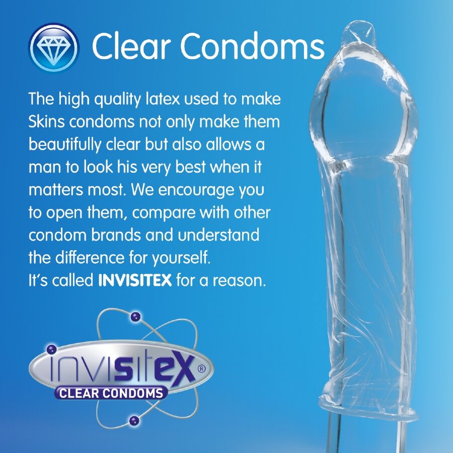 SKINS - PRESERVATIVI NATURALI PREMIUM CONFEZIONE DA 8 - SKINS | Lingerie Harness Boutique