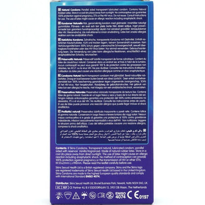 SKINS - PRESERVATIVI NATURALI PREMIUM CONFEZIONE DA 8 - SKINS | Lingerie Harness Boutique