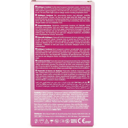 SKINS - BUBBLEGUM PREMIUM CONDOM CONFEZIONE DA 8 - SKINS | Lingerie Harness Boutique