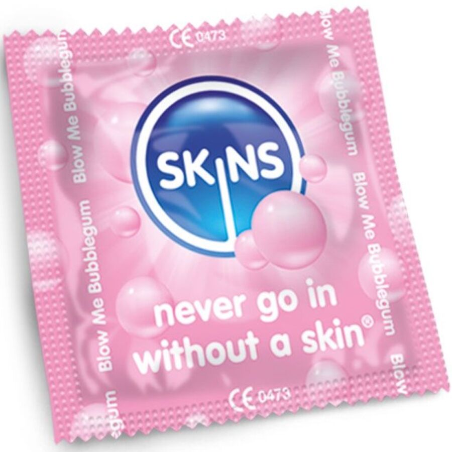 SKINS - BUBBLEGUM PREMIUM CONDOM CONFEZIONE DA 8 - SKINS | Lingerie Harness Boutique