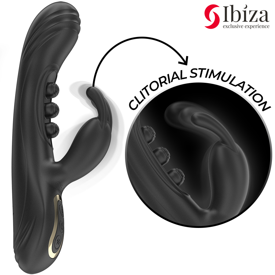 IBIZA - CONIGLIO VIBRANTE CON PULSAZIONE - IBIZA TECHNOLOGY | Lingerie Harness Boutique