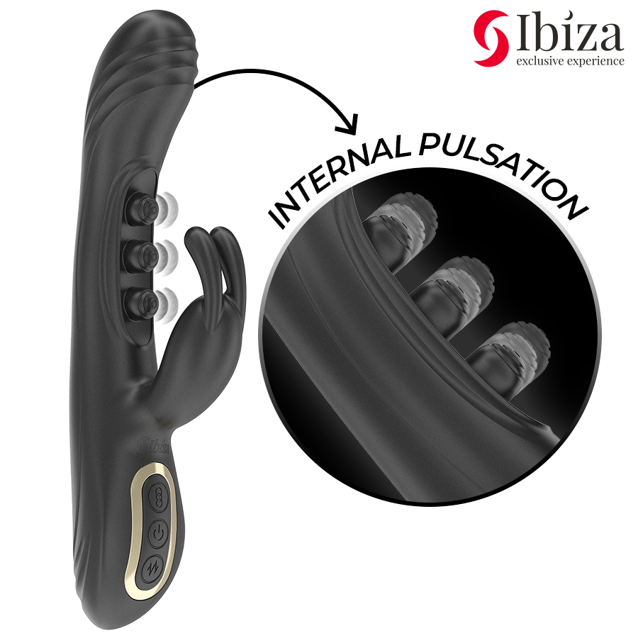 IBIZA - CONIGLIO VIBRANTE CON PULSAZIONE - IBIZA TECHNOLOGY | Lingerie Harness Boutique