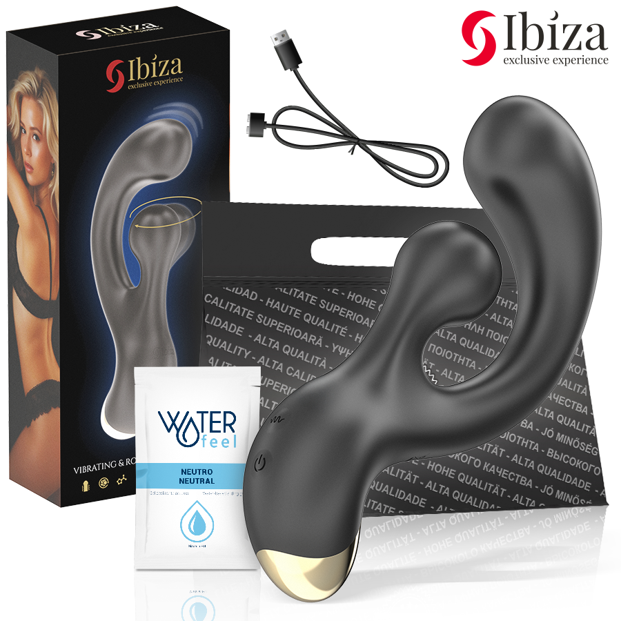 IBIZA - STIMOLATORE VIBRANTE E ROTANTE - IBIZA TECHNOLOGY | Lingerie Harness Boutique