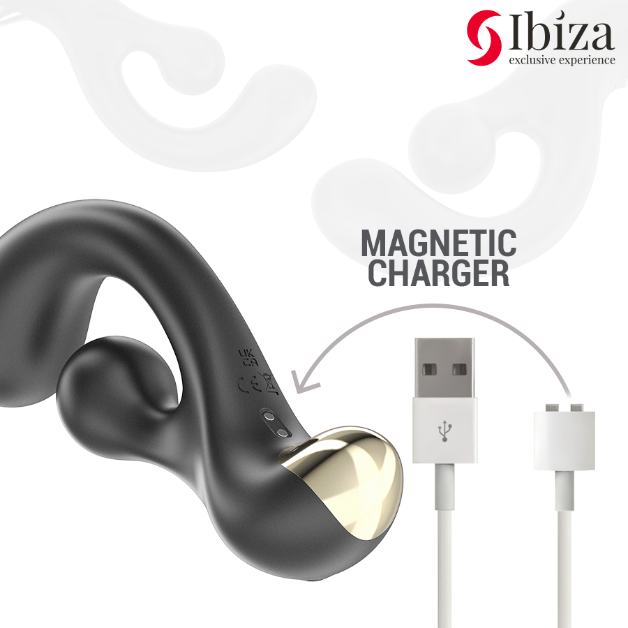 IBIZA - STIMOLATORE VIBRANTE E ROTANTE - IBIZA TECHNOLOGY | Lingerie Harness Boutique