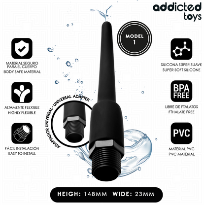 ADDICTED TOYS - PULITORE ANALE CON ADATTATORE UNIVERSALE MODELLO 1 - ADDICTED TOYS | Lingerie Harness Boutique