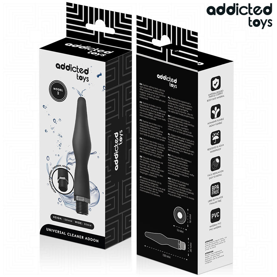 ADDICTED TOYS - PULITORE ANALE CON ADATTATORE UNIVERSALE MODELLO 2 - ADDICTED TOYS | Lingerie Harness Boutique