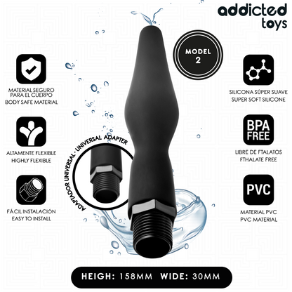 ADDICTED TOYS - PULITORE ANALE CON ADATTATORE UNIVERSALE MODELLO 2 - ADDICTED TOYS | Lingerie Harness Boutique
