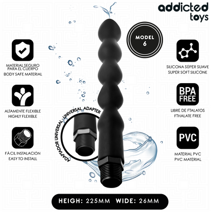 ADDICTED TOYS - PULITORE ANALE CON ADATTATORE UNIVERSALE MODELLO 6 - ADDICTED TOYS | Lingerie Harness Boutique