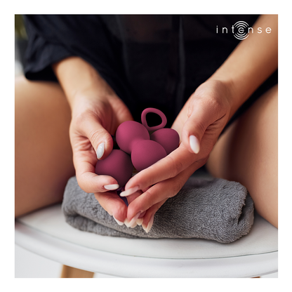 INTENSE - KIT PALLINE KEGEL CHARLI BORDEAUX - INTENSE HEALTH & FUN | Lingerie Harness Boutique