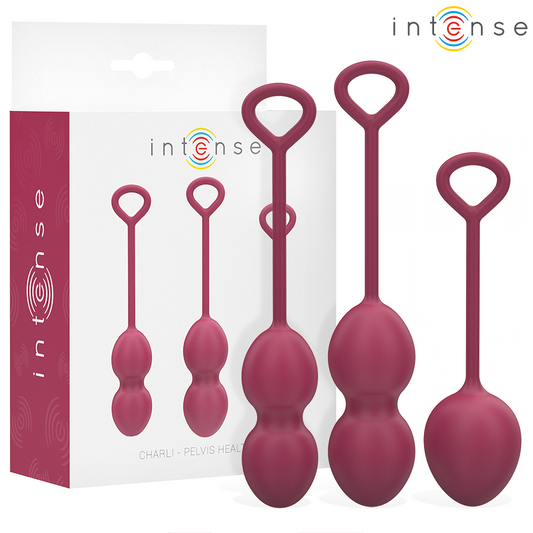 INTENSE - KIT PALLINE KEGEL CHARLI BORDEAUX - INTENSE HEALTH & FUN | Lingerie Harness Boutique