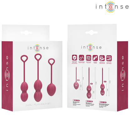 INTENSE - KIT PALLINE KEGEL CHARLI BORDEAUX - INTENSE HEALTH & FUN | Lingerie Harness Boutique