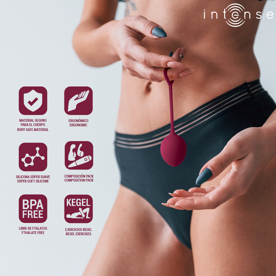 INTENSE - KIT PALLINE KEGEL CHARLI BORDEAUX - INTENSE HEALTH & FUN | Lingerie Harness Boutique