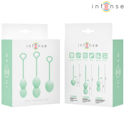 INTENSE - KIT PALLINE KEGEL CHARLI VERDE CHIARO - INTENSE HEALTH & FUN | Lingerie Harness Boutique