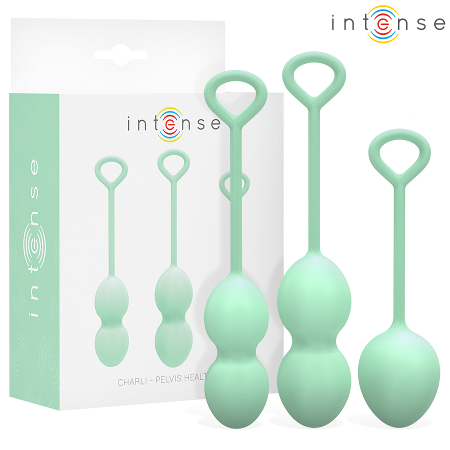INTENSE - KIT PALLINE KEGEL CHARLI VERDE CHIARO - INTENSE HEALTH & FUN | Lingerie Harness Boutique