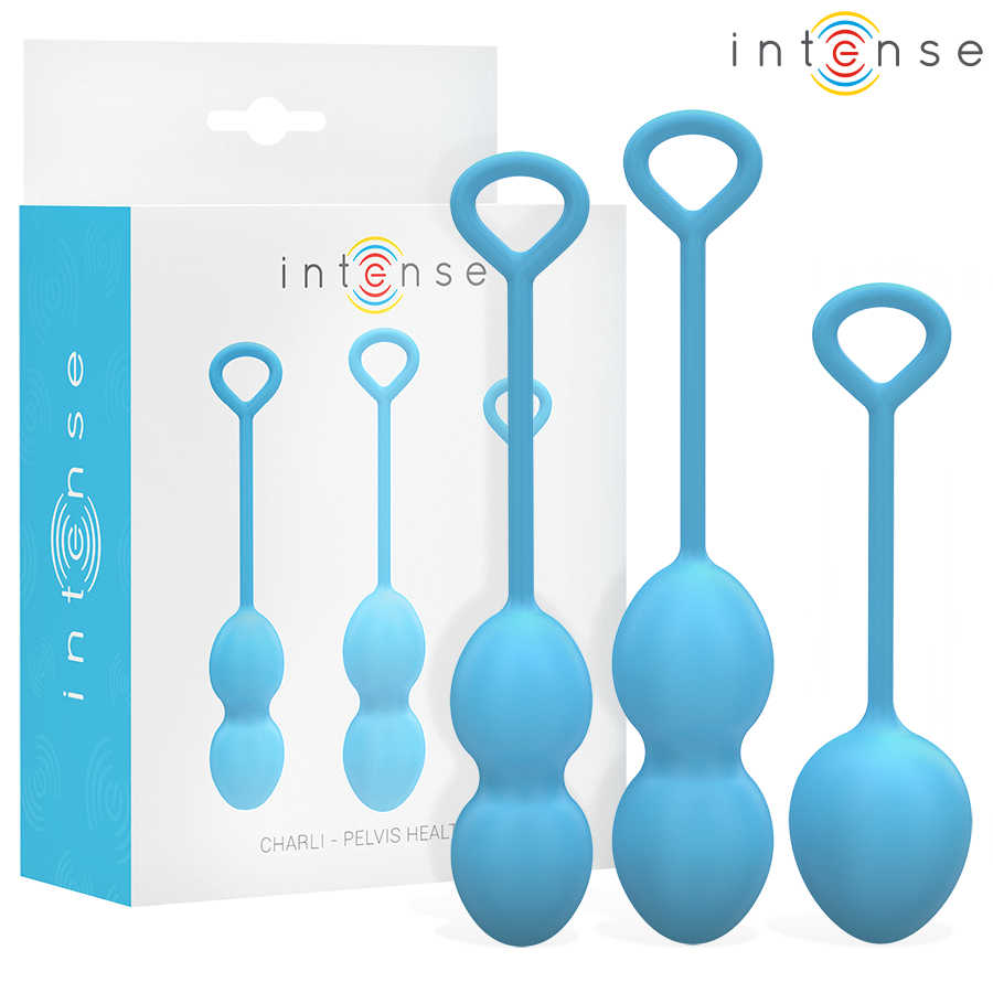 INTENSE - KIT PALLINE KEGEL CHARLI BLU - INTENSE HEALTH & FUN | Lingerie Harness Boutique