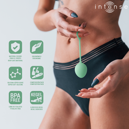 INTENSE - KIT PALLINE KEGEL CHARLI VERDE CHIARO - INTENSE HEALTH & FUN | Lingerie Harness Boutique
